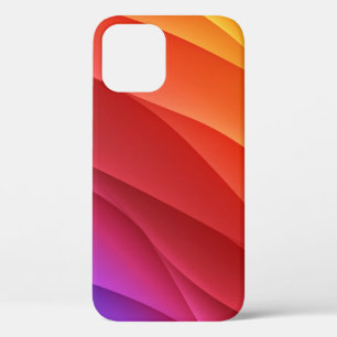 Spectrum waves. Abstract colourful backgroundcolor iPhone 12 Case