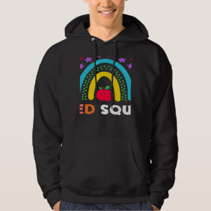 Sped Crew Rainbow Special Education Teacher Back T Hoodie