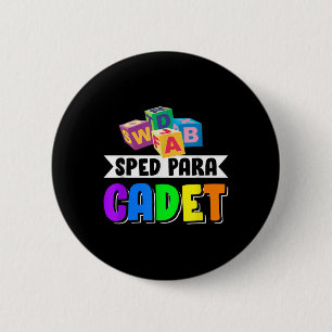 Sped Para Cadet Back To School 2 Inch Round Button