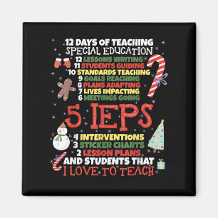 SPED School Tee Funny Special Education Teacher Magnet
