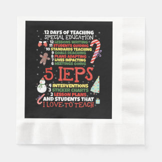 SPED School Tee Funny Special Education Teacher Napkin