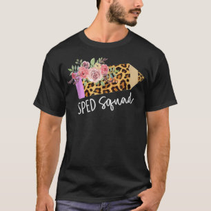 Sped Squad Back To School Leopard army best friend T-Shirt