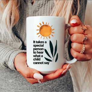 SPED Teacher, Behaviour Analyst Autism Month Gift Two-Tone Coffee Mug