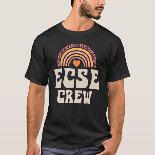 SPED Teacher ECSE Crew Early Childhood Special Edu T-Shirt (Front)