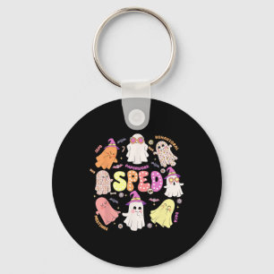 Sped Teacher Halloween Spooky Special Education Te Keychain