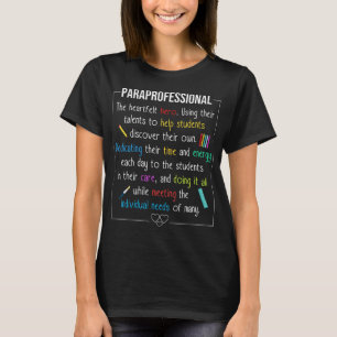Sped Teacher Paraprpfessoinal Special Education T-Shirt