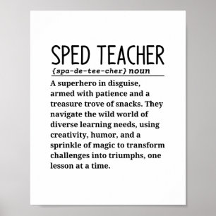 Sped teacher poster