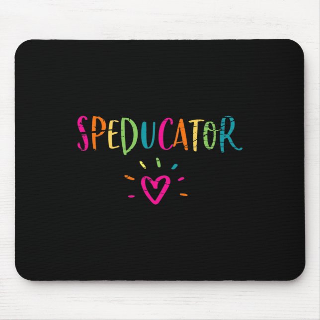 Sped Teacher - Speducator Heart  Mouse Pad (Front)