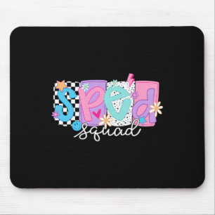 Sped Teacher Squad Floral Special Education Byck T Mouse Pad