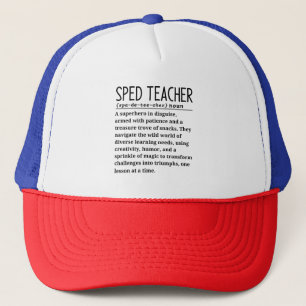 Sped teacher trucker hat
