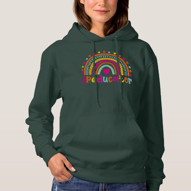Speducator Special Education Teacher Sped Ed  Hoodie (Front)