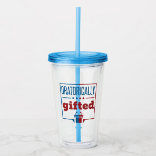 Speech and Debate Oratorically Gifted Acrylic Tumbler