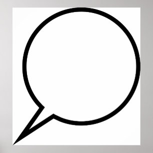 Speech Balloon Poster