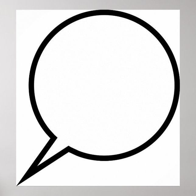 Speech Balloon Poster (Front)