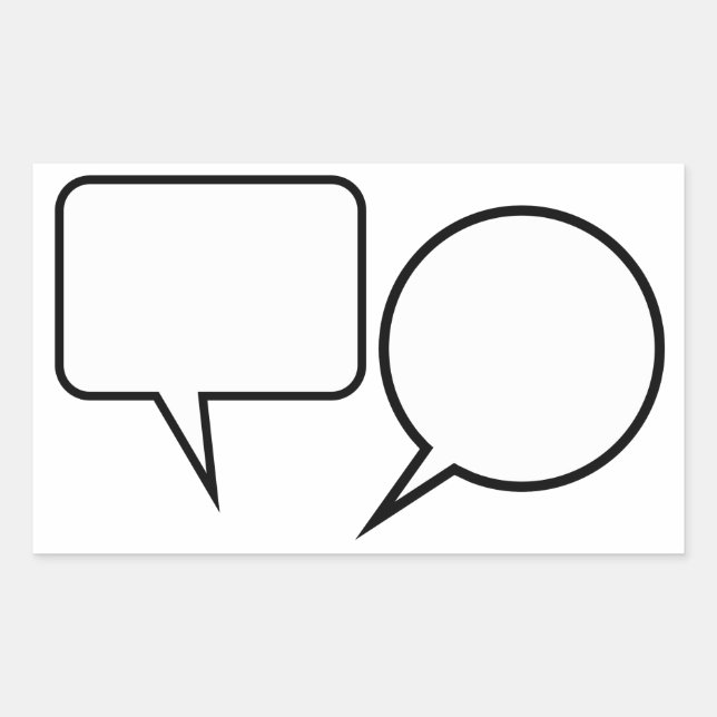Speech Balloons Sticker (Front)