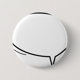 Speech Bubble - add your own text! 2 Inch Round Button