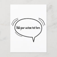 Speech Bubble - add your own text!