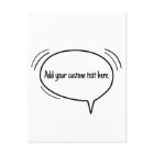 Speech Bubble - add your own text!