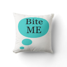 Speech Bubble Bite Me Typography