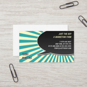 Speech Bubble Burst Business Card