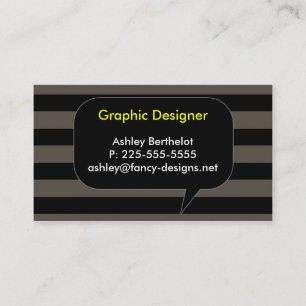 Speech Bubble Business Card