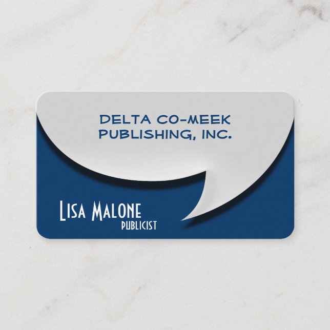 Speech Bubble Card [3d] (Front)