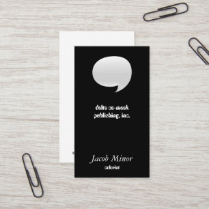 Speech Bubble Card [3d]