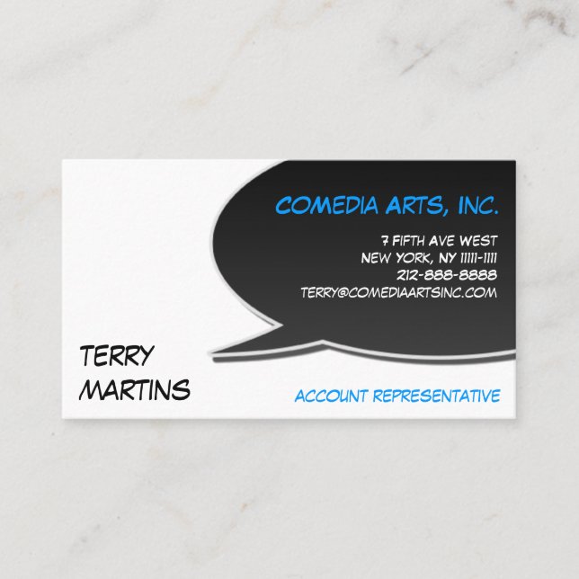 Speech Bubble Card II (Front)