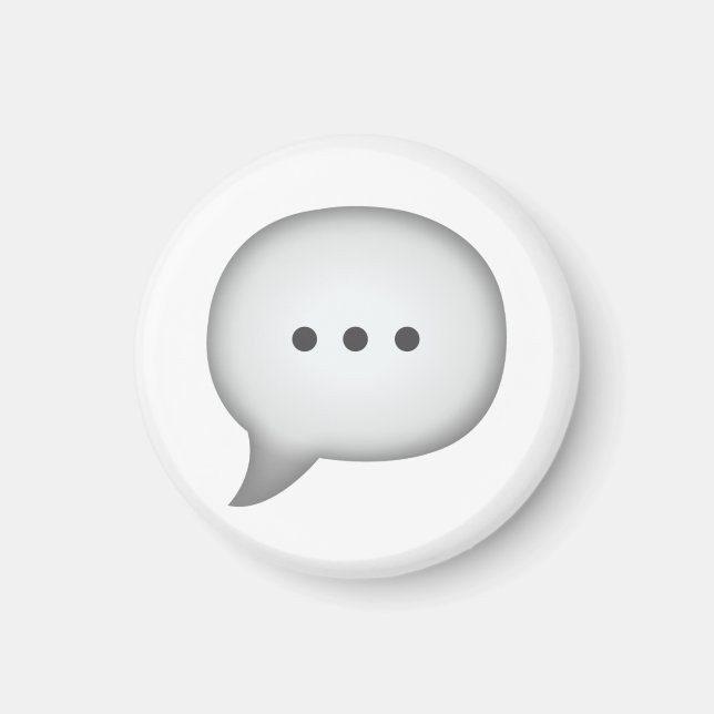 Speech Bubble - Emoji Magnet (Front)