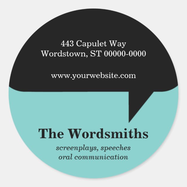 Speech Bubble Sticker (Front)