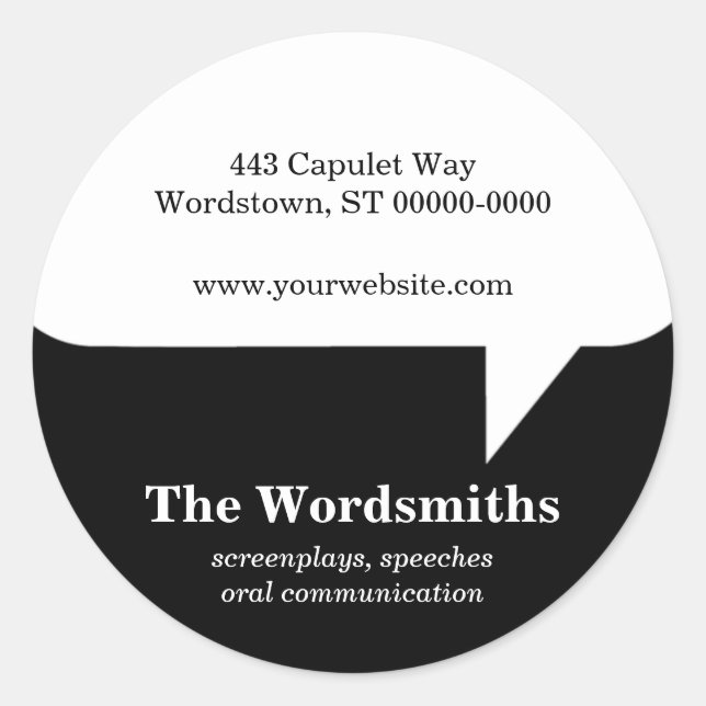 Speech Bubble Sticker (Front)