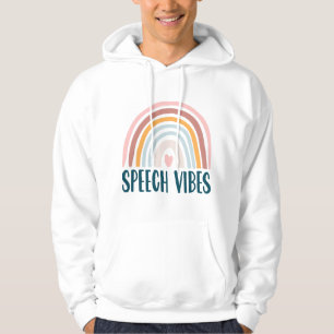 Speech Langauge Pathologist Therapy SLP Boho Retro Hoodie