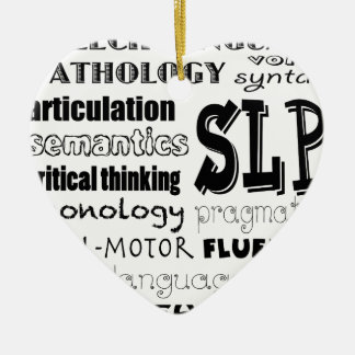 Speech Language Pathologist Ceramic Ornament