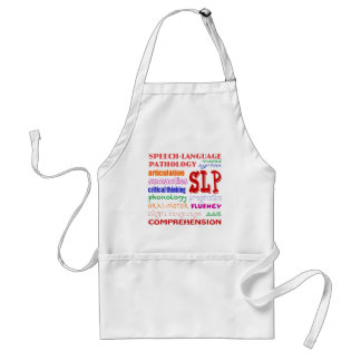 Speech Language Pathologist Colourful Fun Font Standard Apron