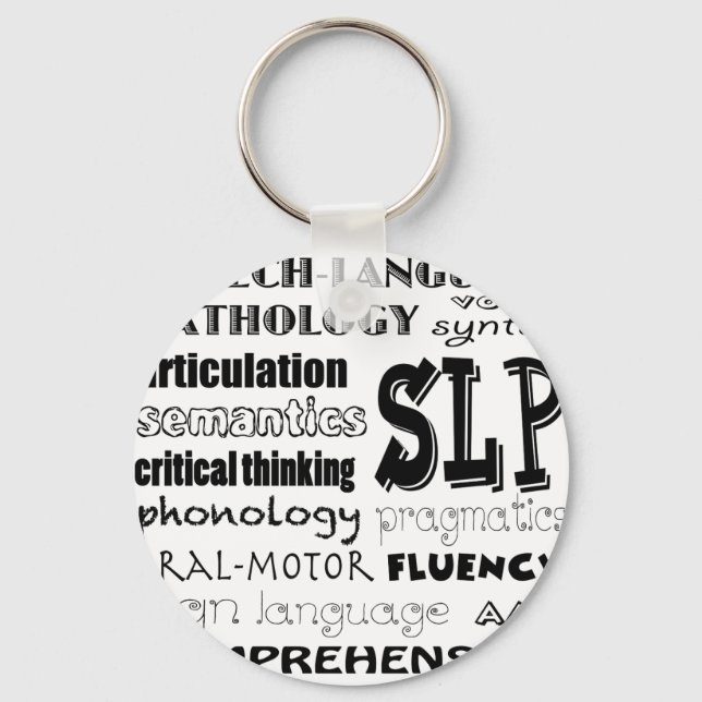 Speech Language Pathologist Keychain (Front)