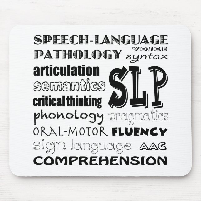 Speech Language Pathologist Mouse Pad (Front)