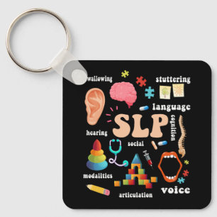 Speech Language Pathologist Pathology Speech Thera Keychain