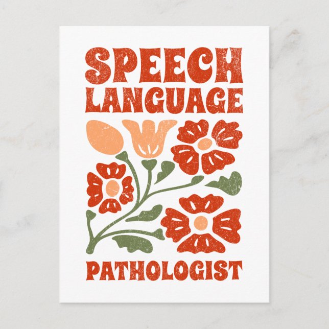 Speech Language Pathologist Postcard (Front)