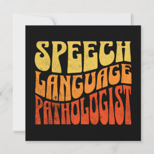 Speech Language Pathologist Retro Vintage
