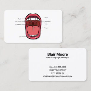 Speech-Language Pathologist SLP Business Card