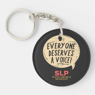 Speech Language Pathologist SLP Keychain