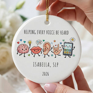 Speech Language Pathologist SLP Ornament