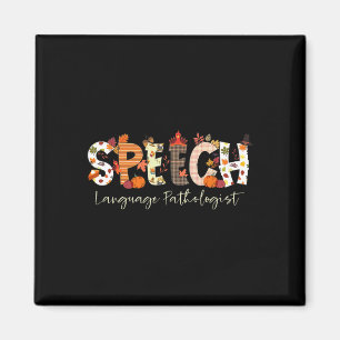 Speech Language Pathologist Slp Pumpkin Fall Thank Magnet