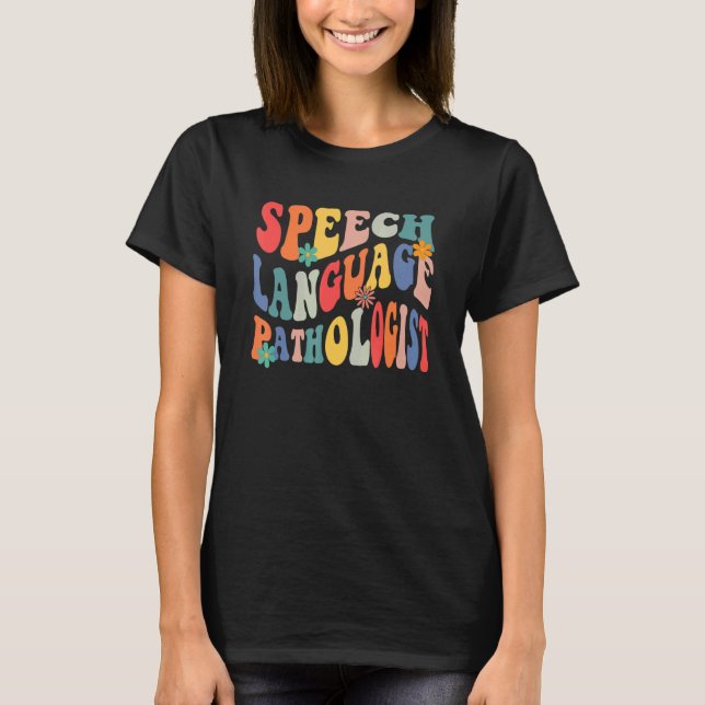 Speech Language Pathologist SLP Speech Therapy Pat T-Shirt (Front)