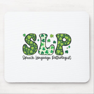 Speech Language Pathologist St Patricks Day Speech Mouse Pad