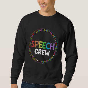 Speech Language Pathologist Therapy Groovy Speech Sweatshirt