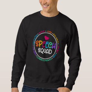 Speech Language Pathologist Therapy Groovy Speech Sweatshirt