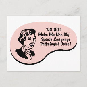 Speech-Language Pathologist Voice Postcard