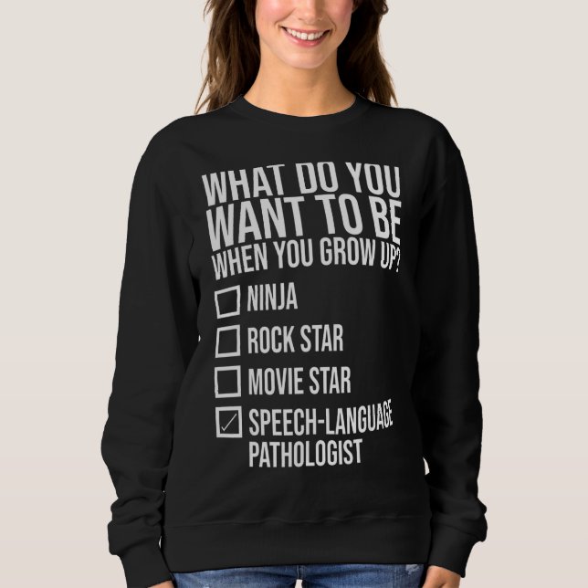 Speech Language Pathology  I Love Speech Therapy S Sweatshirt (Front)