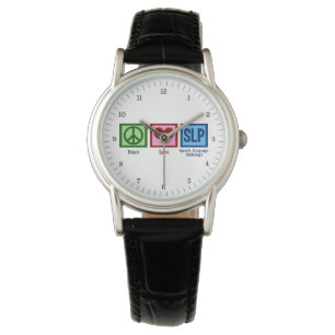 Speech Language Pathology Peace Love SLP Watch